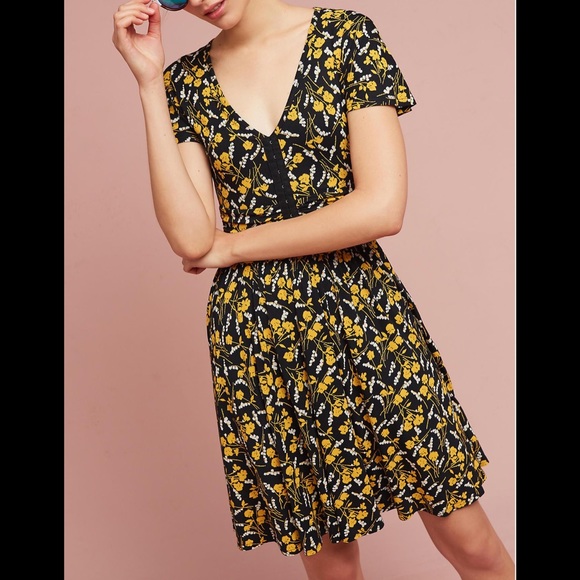 Anthropologie Dresses & Skirts - Anthropologie Sz L Maeve Floral Corset Dress EUC